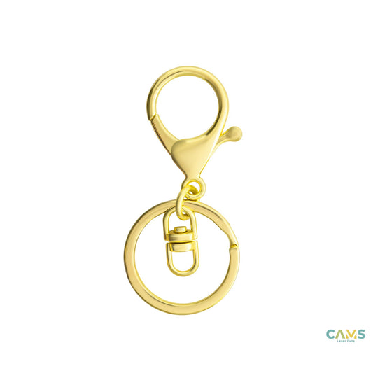 70mm Lobster Clasp & Keyring - Gold - Cams Laser Cuts